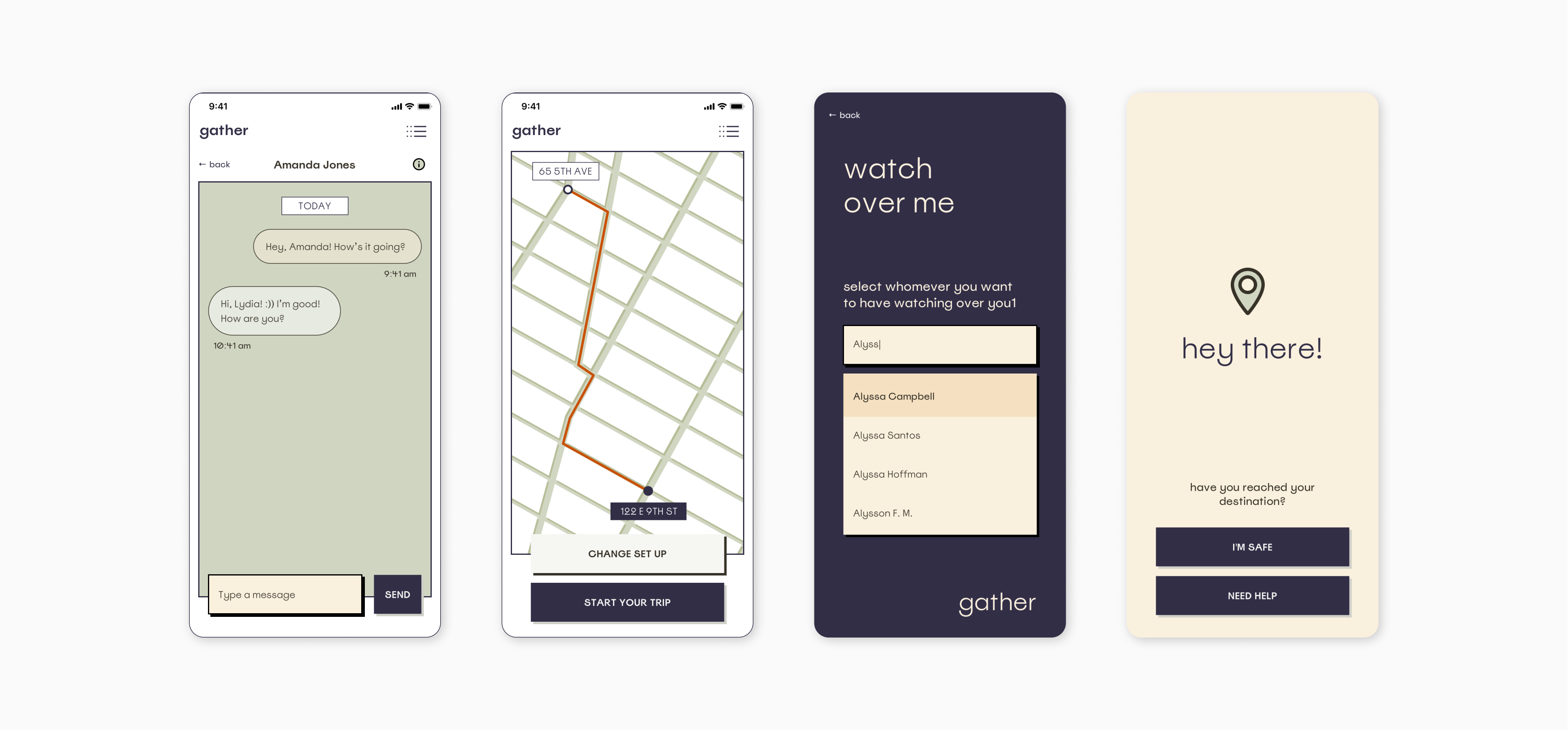 gather screens